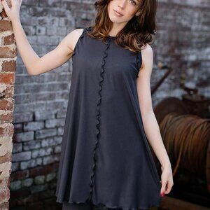 Angelrox Shift Tunic Tank- Black- One Size